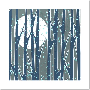 Winter Woods Print Posters and Art